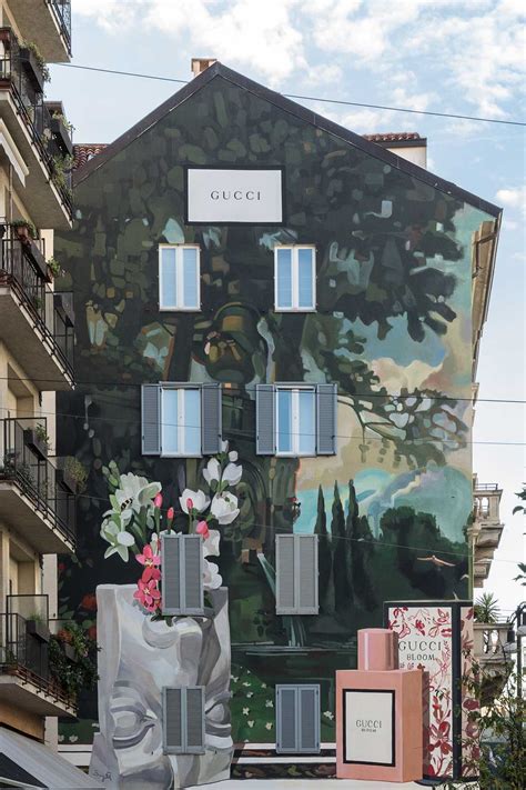 Gucci art wall milan